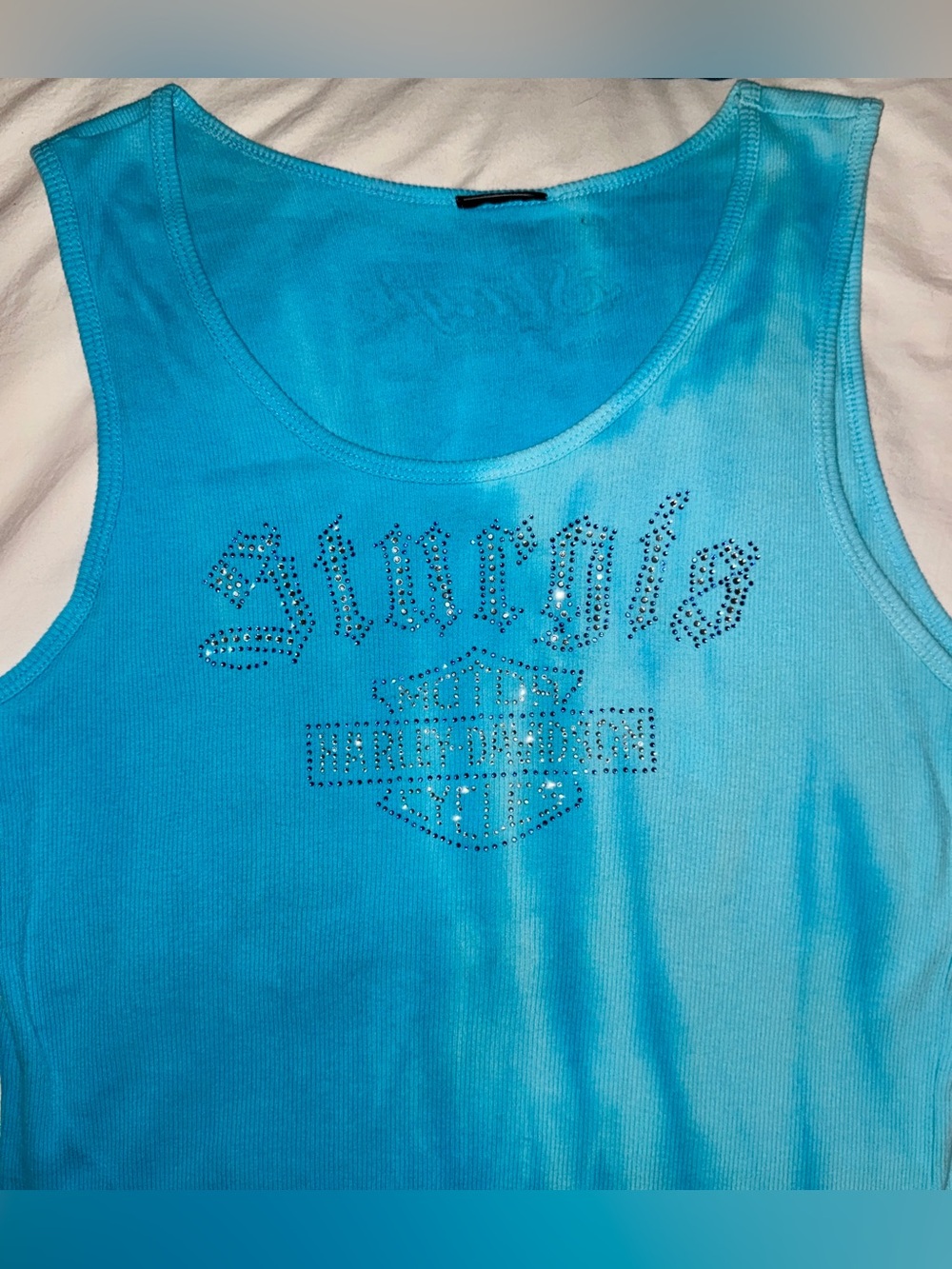Harley Davidson Rhinestone Tank XXL